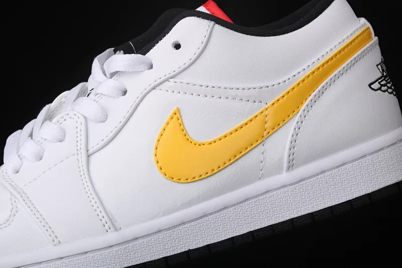 All categories Air Jordan Jordan series basketball shoes Air Jordan 1 Low New version Air Jordan 1 Low AJ1 Joe 1 white candy four-color hook low-top sneakers CW7009-100